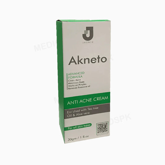 Akneto Anti Acne Cream 30gm Tulip Health Care