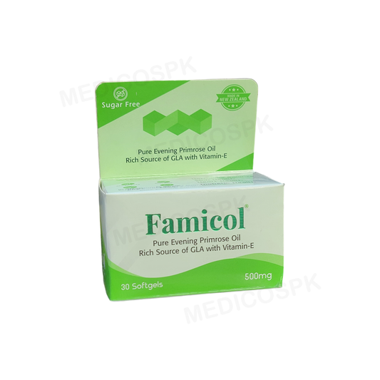 Famicol Evening Sugar free Oil 500mg Soft gels